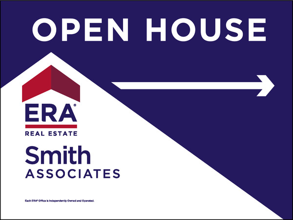 open house sign panel, 4mm corrugated plastic 18h x 24w