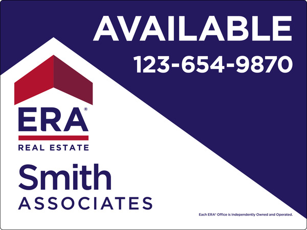 commercial real estate sign panel printed on one side, 3mm aluminum composite, 36h x 48w