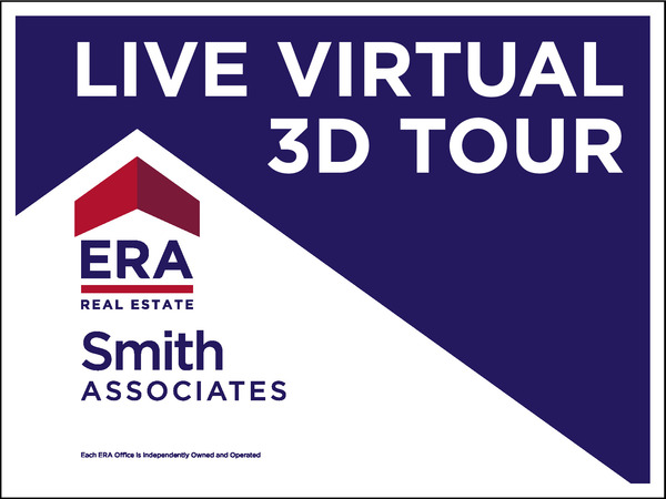 Live Virtual 3D Tour Sign Panel, 18h x 24w, Steel