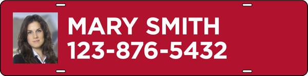 Agent Photo Sign Rider, 6h x 24w, Steel