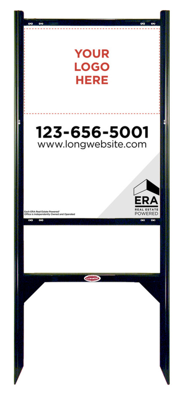 Angle Iron Sign Frame and Panel Unit, 24 GA steel 24h x 18w