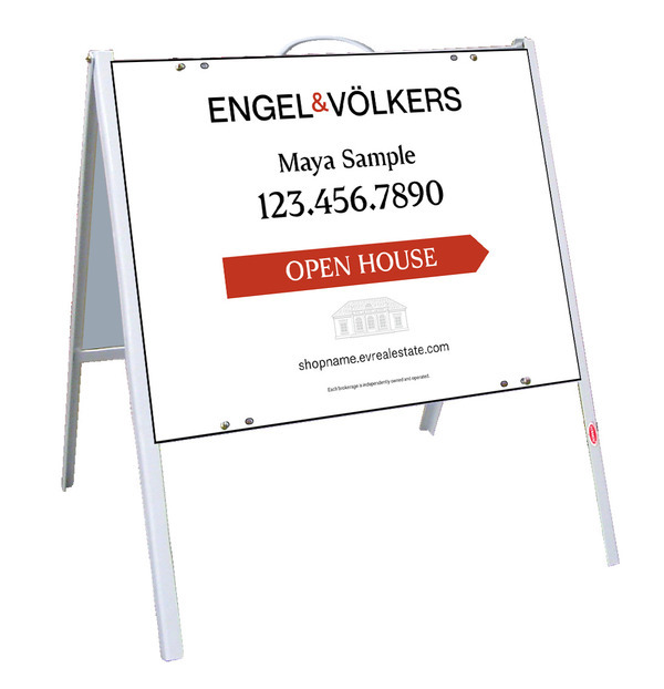 White A-Frame Sign Unit, 18h x 24w, .050 Poly