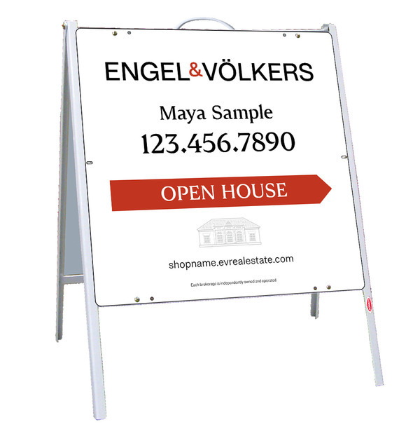 White A-Frame Sign Unit, 24h x 24w, .050 Poly