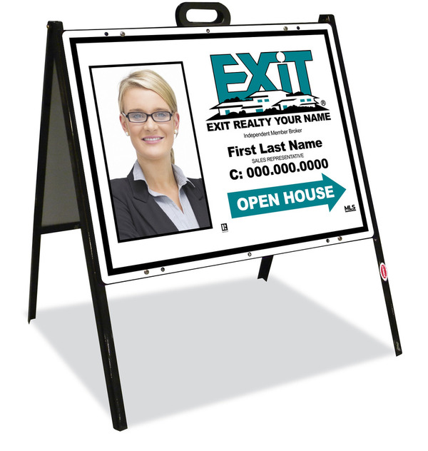 Steel A-Frame Sign Unit, 18h x 24w