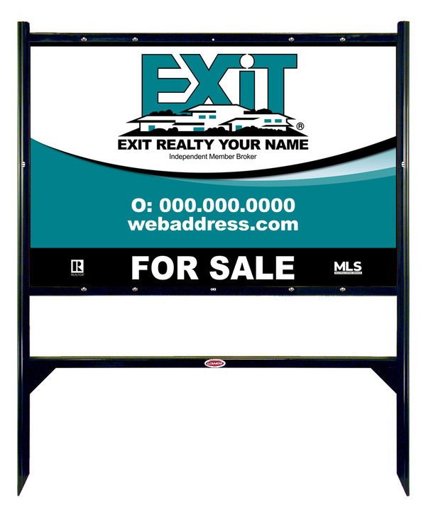 Black Angle Iron Sign Unit, 24h x 36w