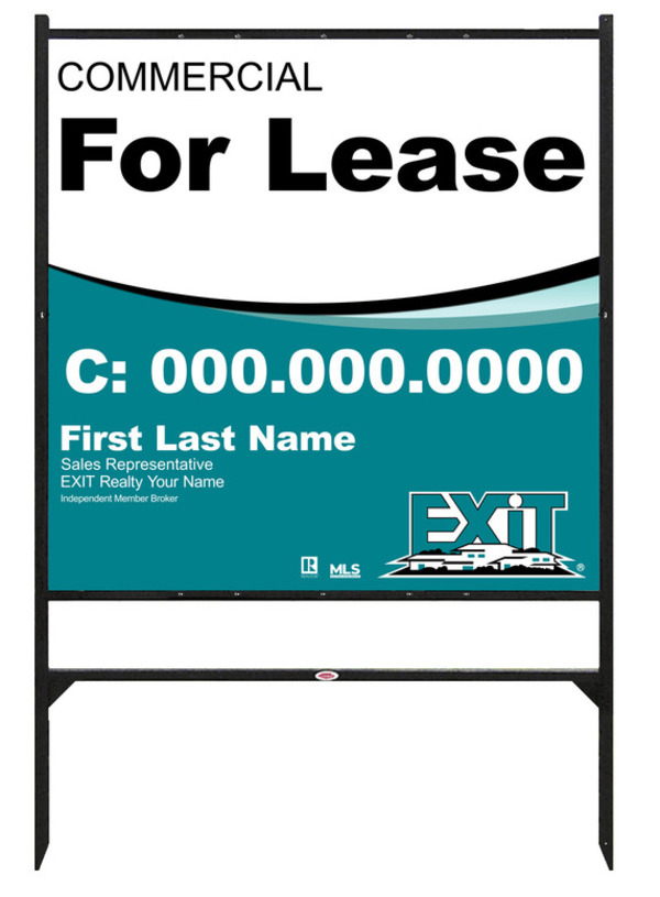 Black Angle Iron Sign Unit, 48h x 48w