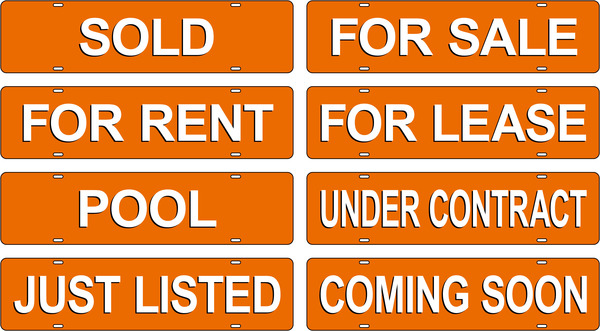 Message Sign Rider, 6h x 24, Steel