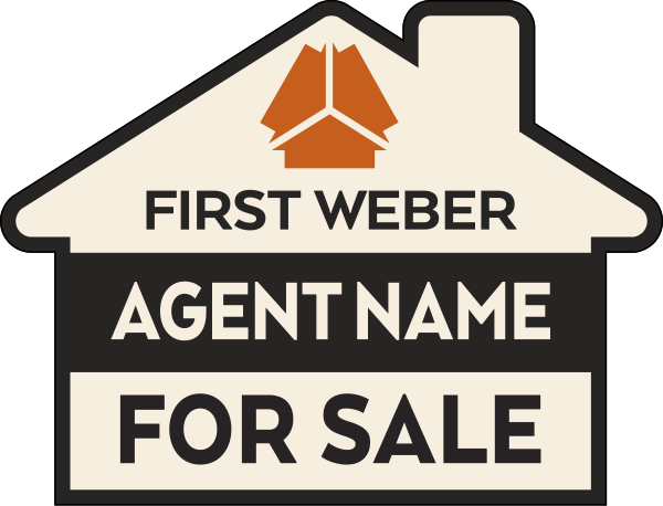 Agent Name For Sale House sign Panel, 18h x 24w, 4mm Corrugated Plastic