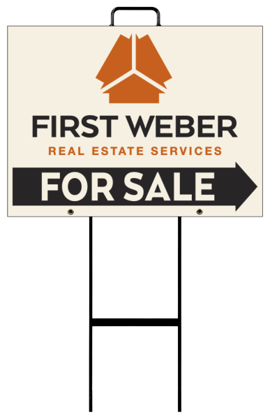 Grab and Go For Sale Sign Panel Unit, 18h x 24w, 4mm Corrugated