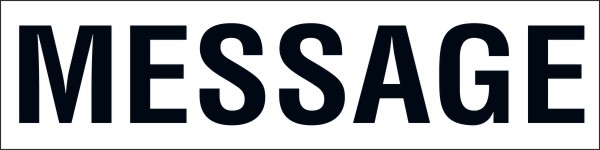 Commercial Real Estate Sign Rider, Corrugated Plastic 12h x 48w