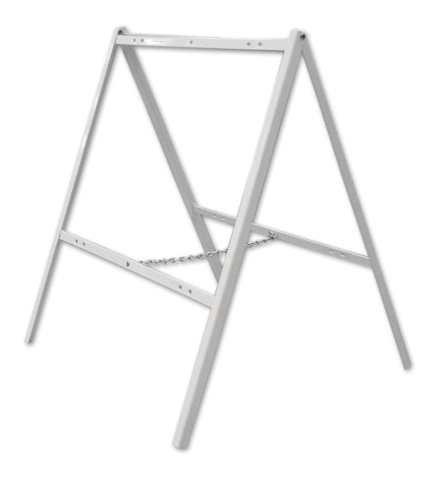 Real Estate Angle Iron A Frame,  18h x 24w - White