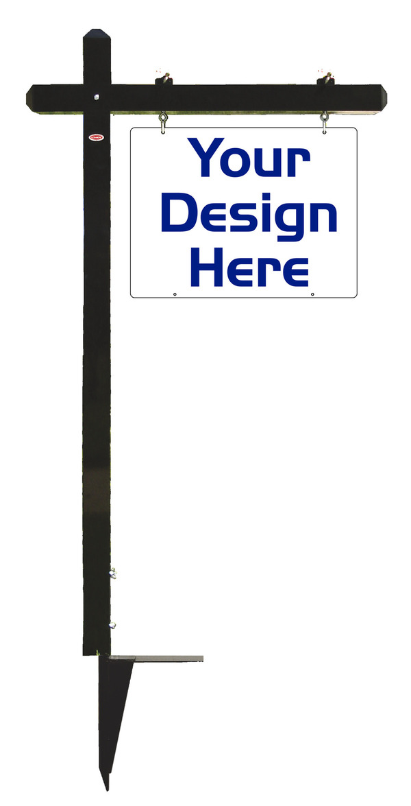 eal estate aluminum sign post and sign panel unit, 24 GA steel 18h x 24w