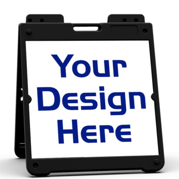 Heavy Duty Plastic A-Frame and Sign Panel Unit, 20h x 20w, 3MM Aluminum Composite