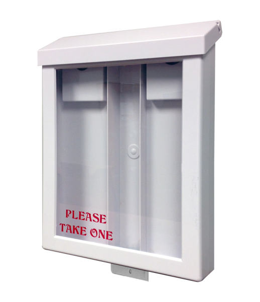White Plastic Yard Box for Angle Iron Sign Frames