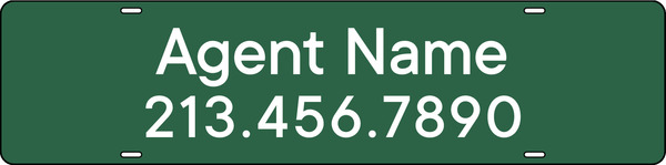 Agent Name Sign Rider, 6h x 24w, 3MM Aluminum Composite