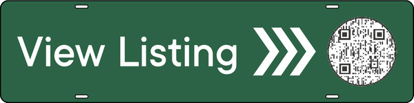 View Listing w QR Code Sign Rider, 6h x 24w, 3MM Aluminum Composite