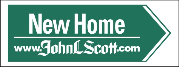 Directional New Home Sign Panel, 4mm Corrugated Plastic 9h x 24w