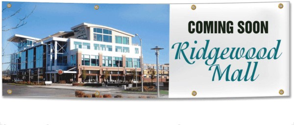 Full color custom vinyl banner, 48h x 96w