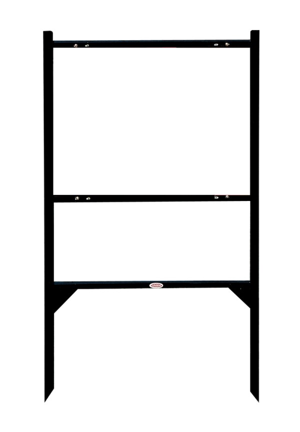 angle iron sign frame, 18h x 24w  - Black
