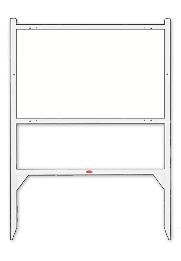 Angle Iron Sign Frame,  18h x 30w - White