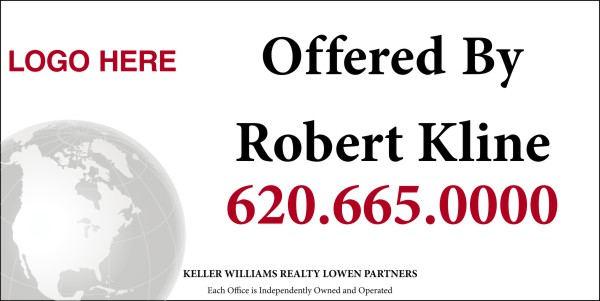 commercial sign panel, SF, 10mm corrugated plastic 48h x 96w