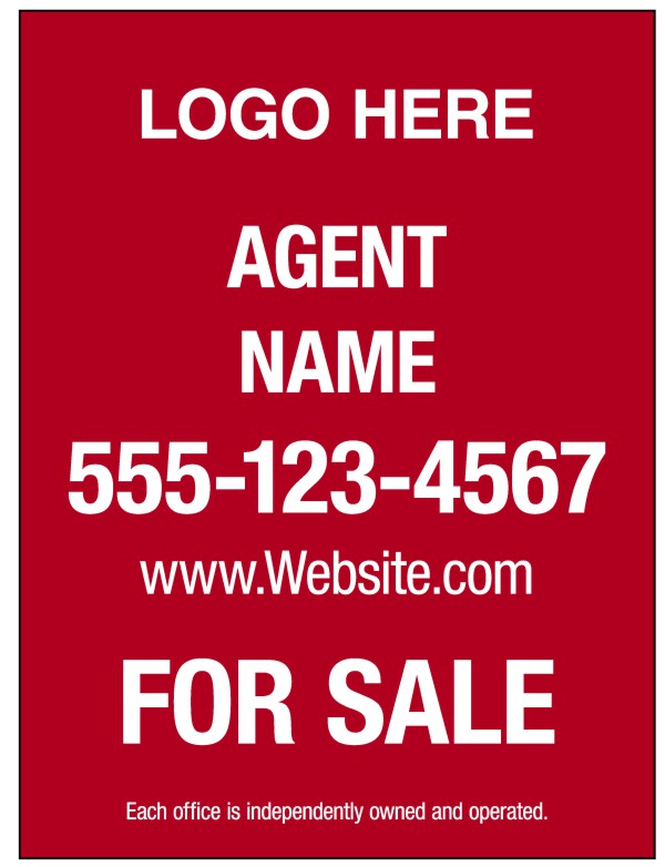 sign panel, 24 GA steel 24h x 18w