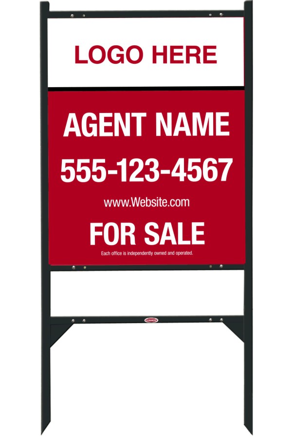 Black angle iron frame and sign panel unit, 24 GA steel 30h x 24w