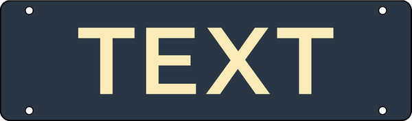 Custom Copy Hanging Sign Riders, 6h x 20w, 3mm Aluminum Composite