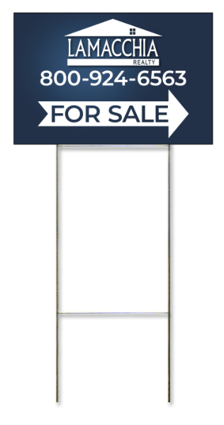 Wire Stake and For Sale Panel Unit, 12h x 18w, 4mm Corrugated Plastic