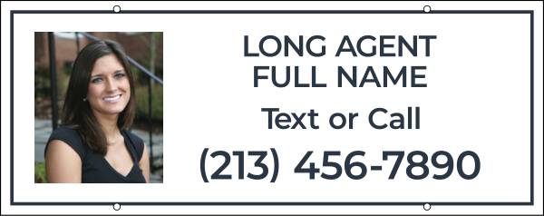 Agent Photo Hanging Sign Riders, 12h x 30w, 4mm corrugated plastic