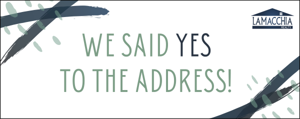 We Said Yes to the Addess Sign Riders, 12h x 30w, 4mm corrugated plastic