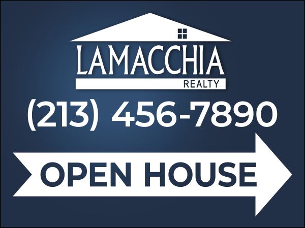 Directional Office Open House (2) SF Sign Panels, 18h x 24w, 4mm Corrugated Plastic