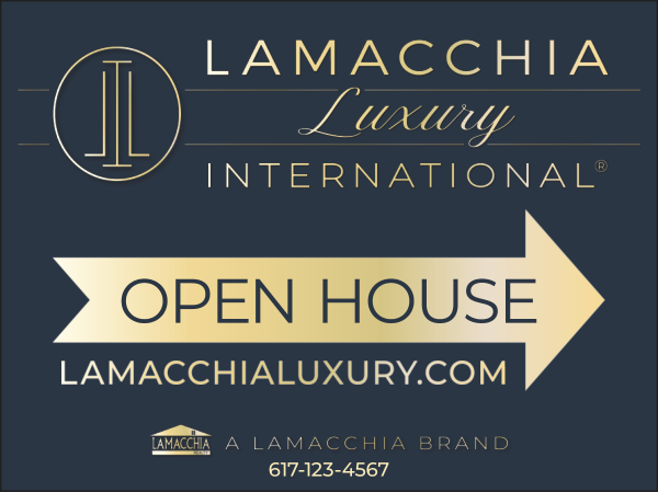 Directional Luxury Office Open House (2) SF Sign Panels, 18h x 24w, 4mm Corrugated Plastic