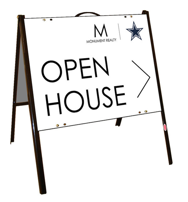 Angle Iron Frame and Open House w Star Sign Panel Unit, 18h x 24w, Poly