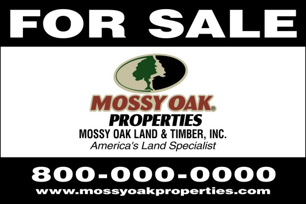 Large Format Real Estate Sign Panel, printed on one side, 10mm Corrugated Plastic 32h x 48w