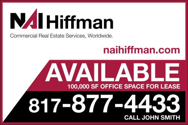 Commercial Sign Panel, SF, 48h x 72w, 3mm Aluminum Composite