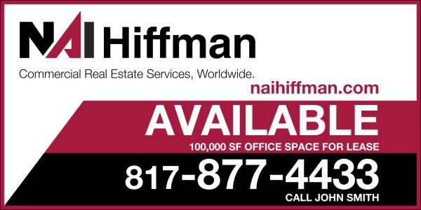 Commercial Real Estate Sign Panel, printed on one side, 10mm Corrugated Plastic 48h x 96w