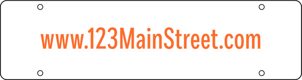 Reflective Custom Sign Rider, 6h x 22w, PVC