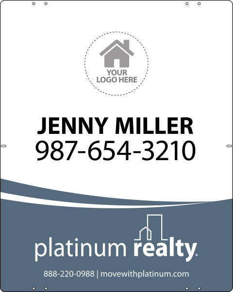 Team Logo Sign Panel, 24h x 24w, Steel