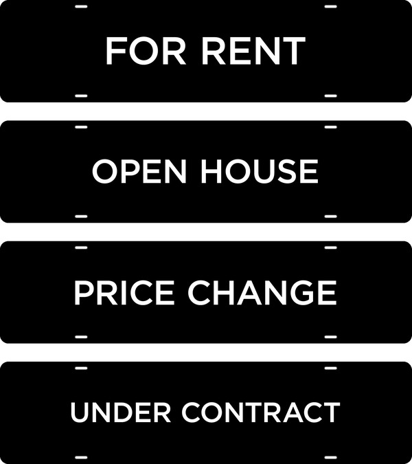 Message Sign Riders, 6h x 24w, Steel