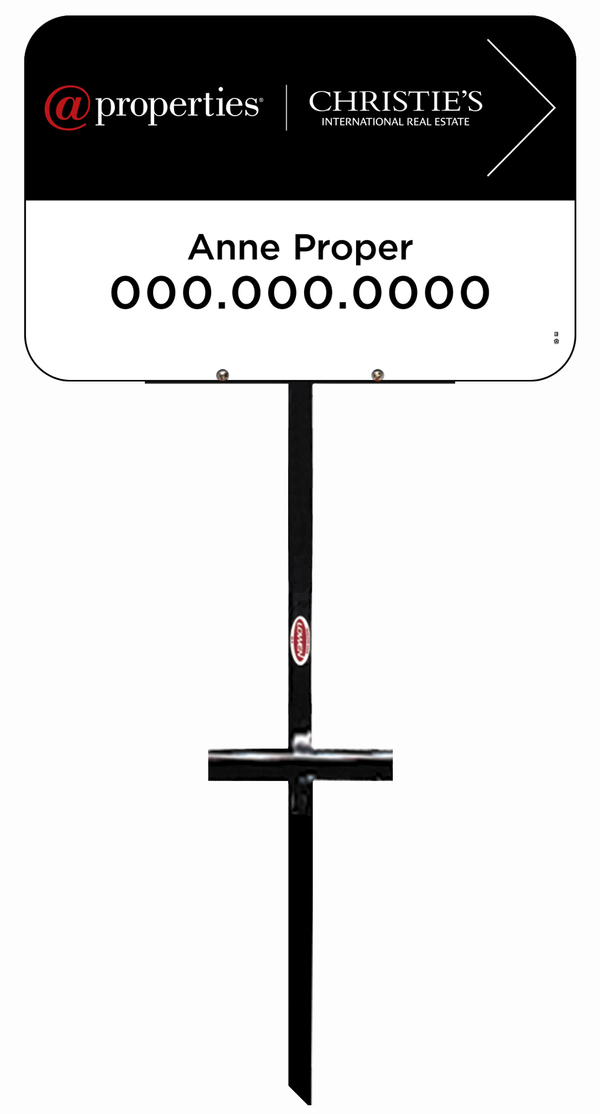 T-Stake and Agent Name Sign Panel Unit, 12h x 18w, 3MM Aluminum Composite