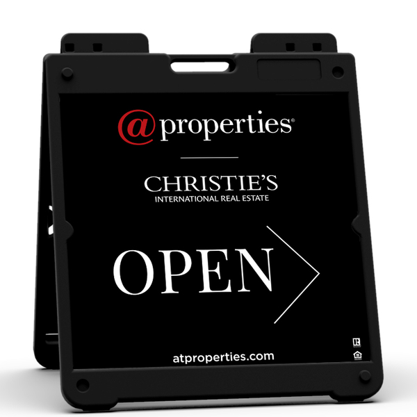 Heavy Duty Plastic A-Frame and Office Open Sign Panel Unit, 20h x 20w, Aluminum Composite