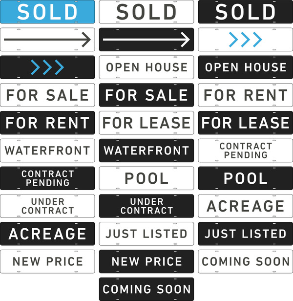 Message Sign Riders, 6h x 24w, 3MM Aluminum Composite