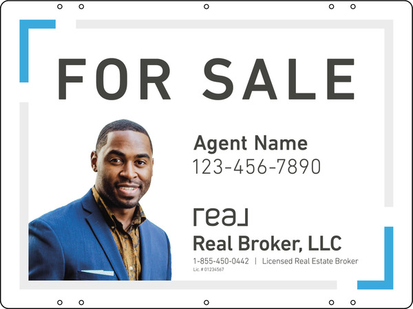 Agent Photo Sign Panel, DF, 18h x 24w, 3mm Aluminum Composite