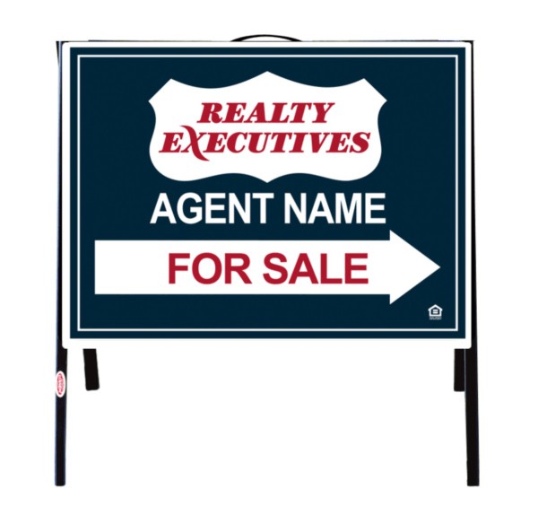 real estate for sale a-frame and sign panel unit, .050 polyethylene 18h x 24w