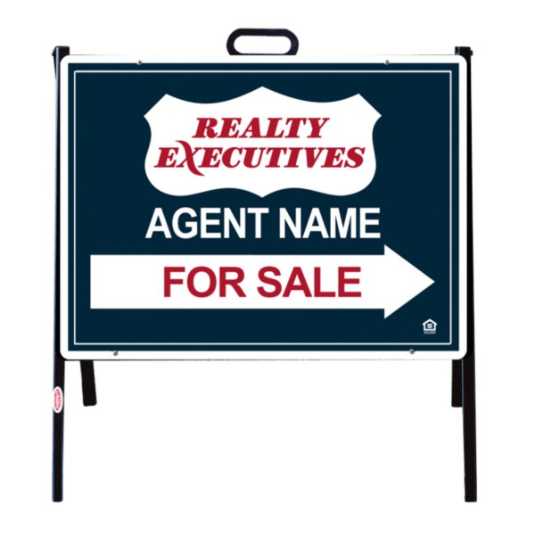 real estate for sale a-frame and sign panel unit, 24 GA steel 18h x 24w