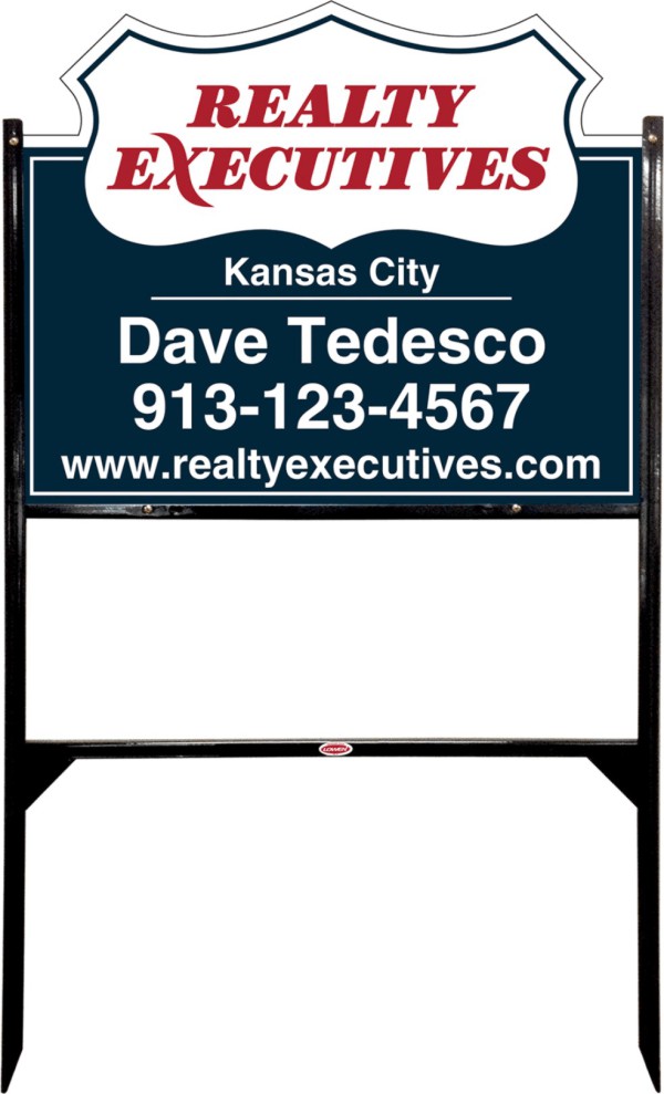 Angle Iron H-Frame and Sign Panel Unit, 24h x 30w, 3mm Aluminum Composite