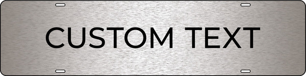 Custom Sign Riders, 6h x 24w, 3MM Brushed Aluminum Composite