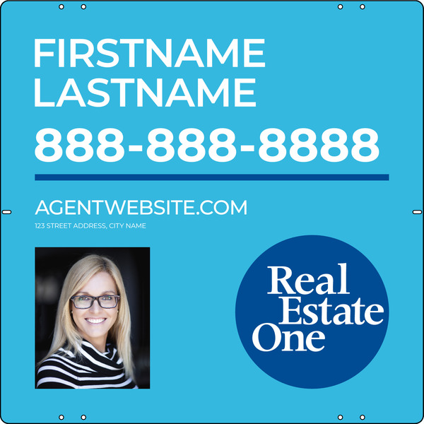 Reflective Agent Photo Sign Panel, 24h x 24w, .040 Aluminum