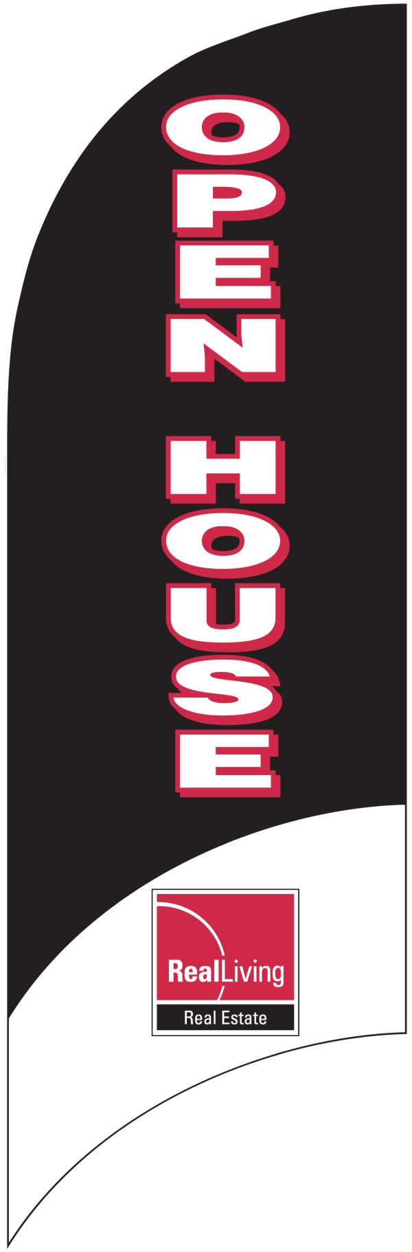 Open house feather flag only, 7-foot